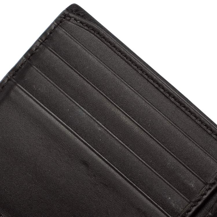 Pre Owned Gucci Beige GG Supreme Canvas Signature Web Bifold Wallet 