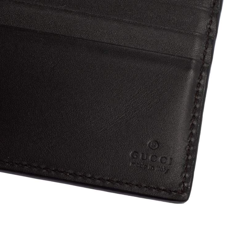 Pre Owned Gucci Beige GG Supreme Canvas Signature Web Bifold Wallet 