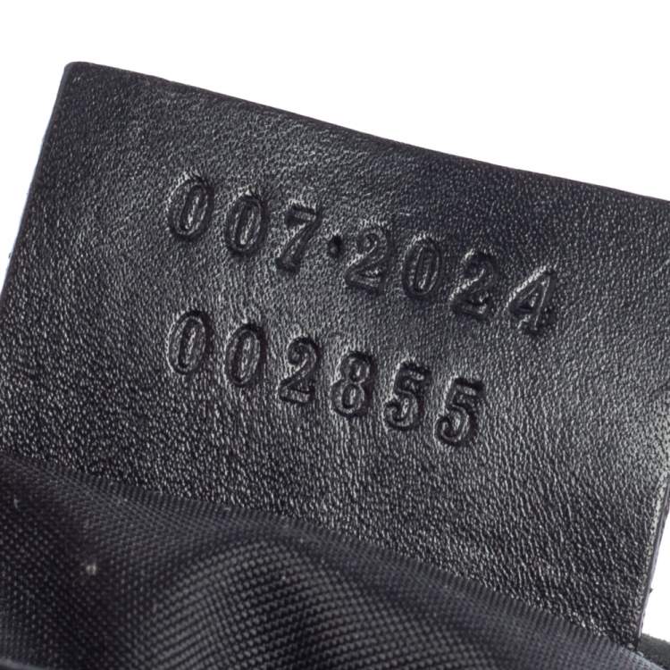 مملوكة �مسبقًا Gucci Black Leather And Canvas Belt Bag