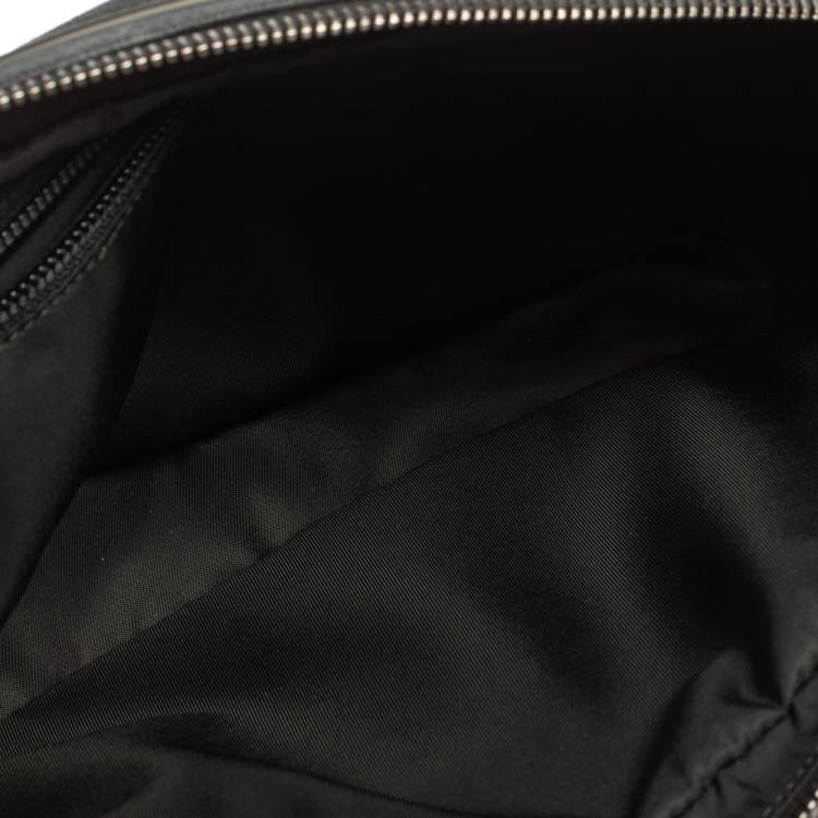 Pre Owned Gucci Black GG Supreme Canvas Wristlet Pouch