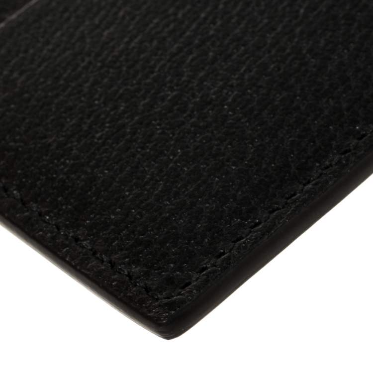 مملوكة مسبقًا Gucci Black Leather GG Marmont Money Clip Card Holder