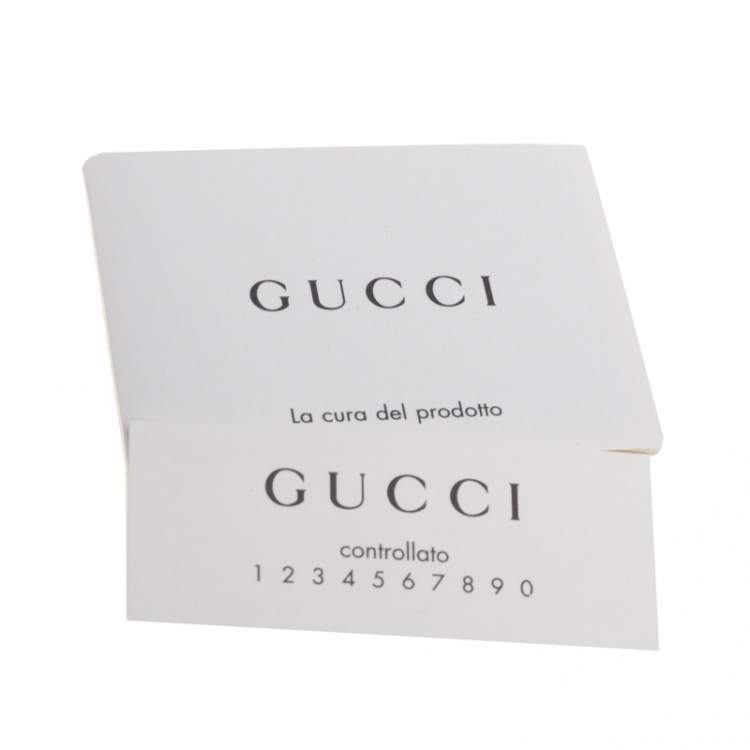 Pre Owned Gucci Black Leather GG Ghost Bifold Wallet