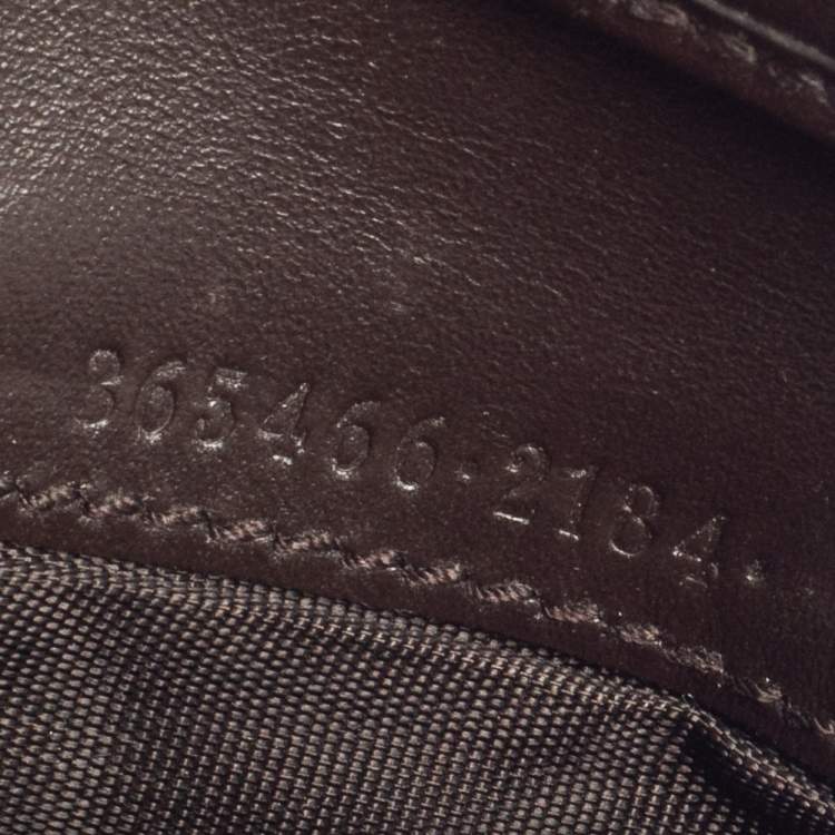 Pre Owned Gucci Dark Brown Guccissima Leather Bifold Wallet
