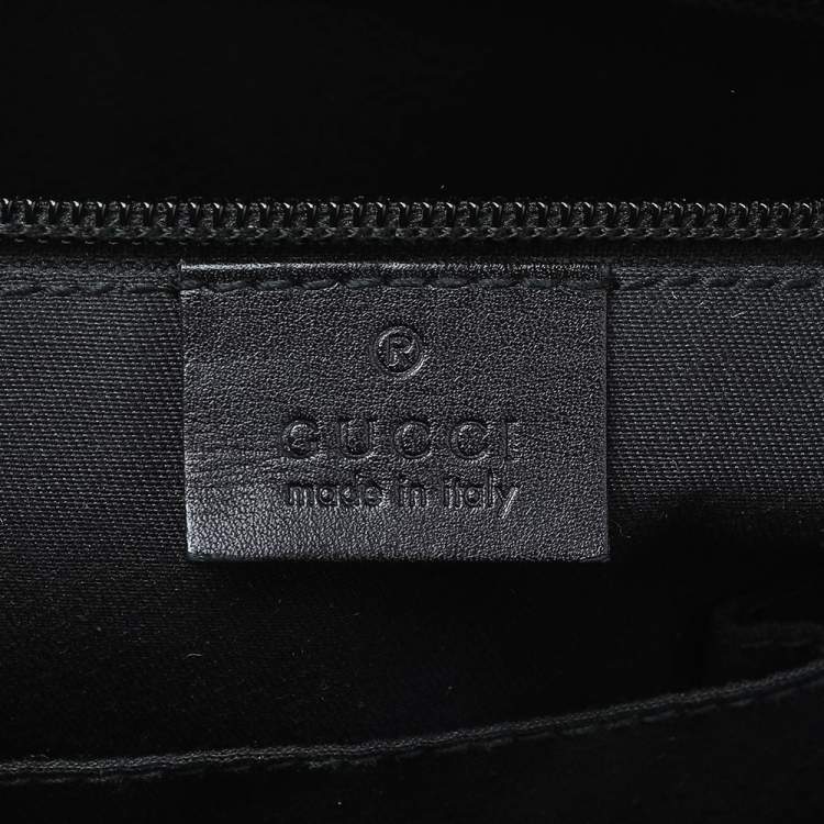 Pre Owned Gucci Black Diamante Leather Hilary Messenger Bag