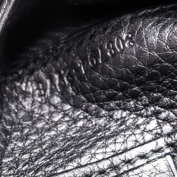 Pre Owned Gucci Black Leather Web Interlocking G Bifold Wallet