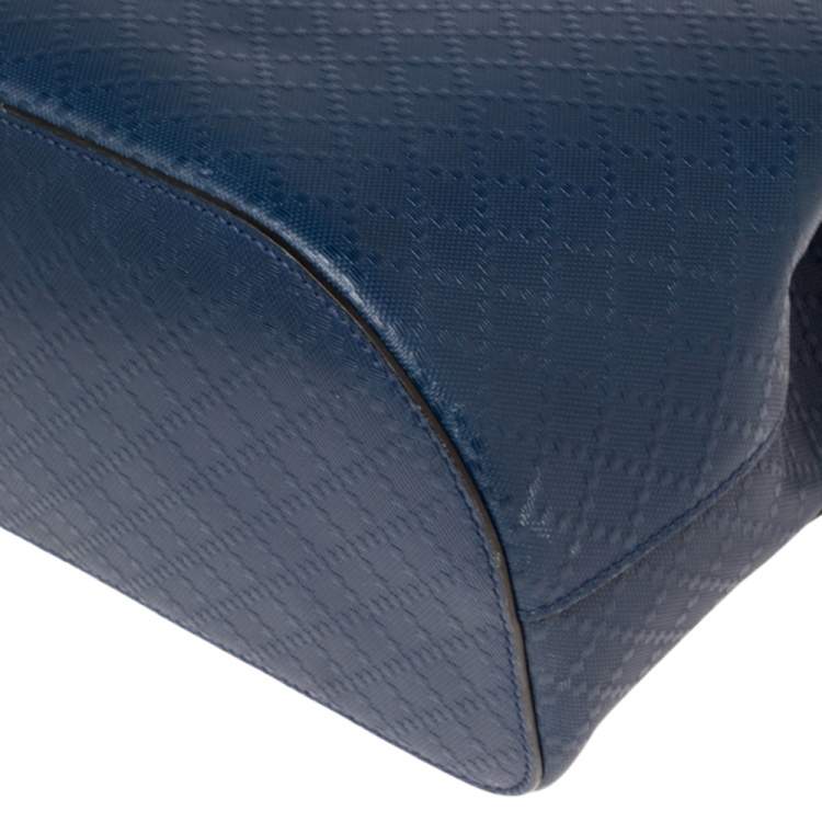 Pre Owned Gucci Blue Diamante Leather Backpack