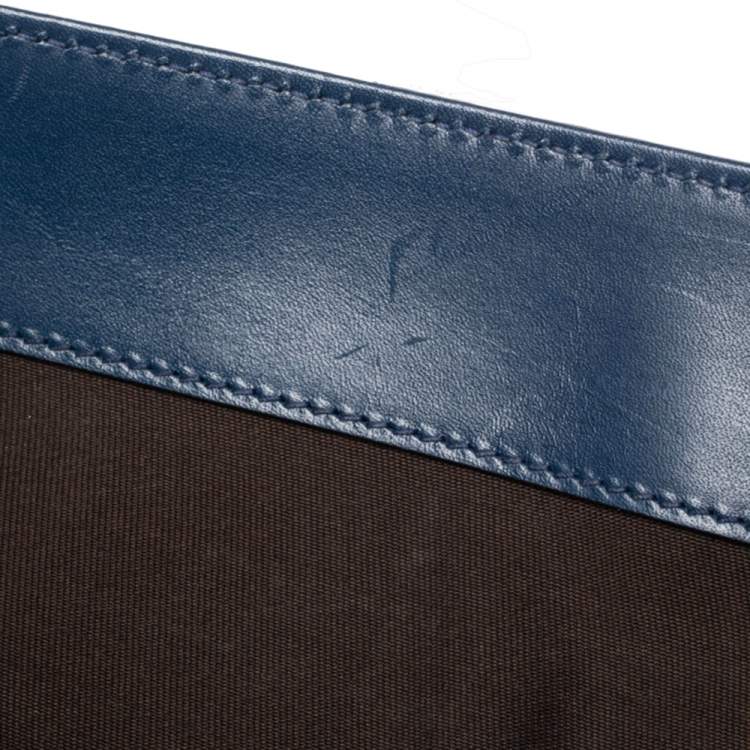 Pre Owned Gucci Blue Diamante Leather Backpack