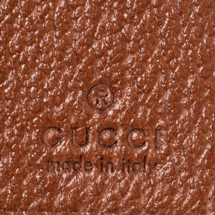 Pre Owned Gucci Beige/Brown GG Canvas New York Yankees Patch Bifold Wallet