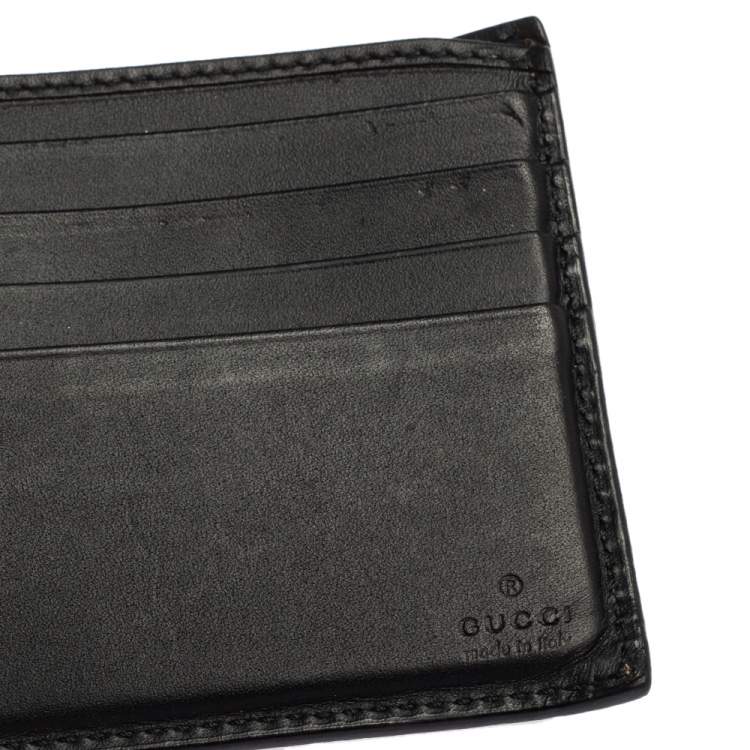 Pre Owned Gucci Beige GG Supreme Canvas Kingsnake Print Bifold Wallet