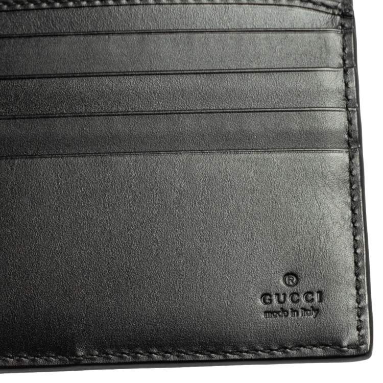 مملوكة مسبقًا Gucci Black Signature Leather Bifold Wallet