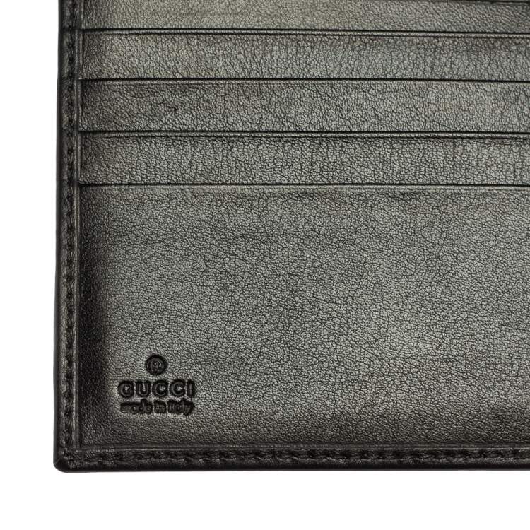 Pre Owned Gucci Beige GG Supreme Canvas Web Bifold Wallet