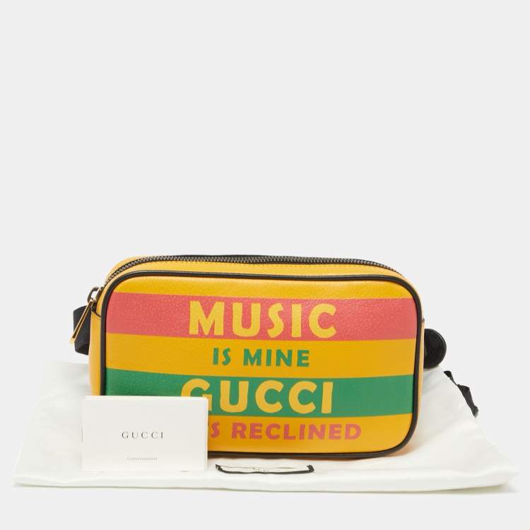 Pre Owned Gucci Multicolor Leather 100 Belt Bag
