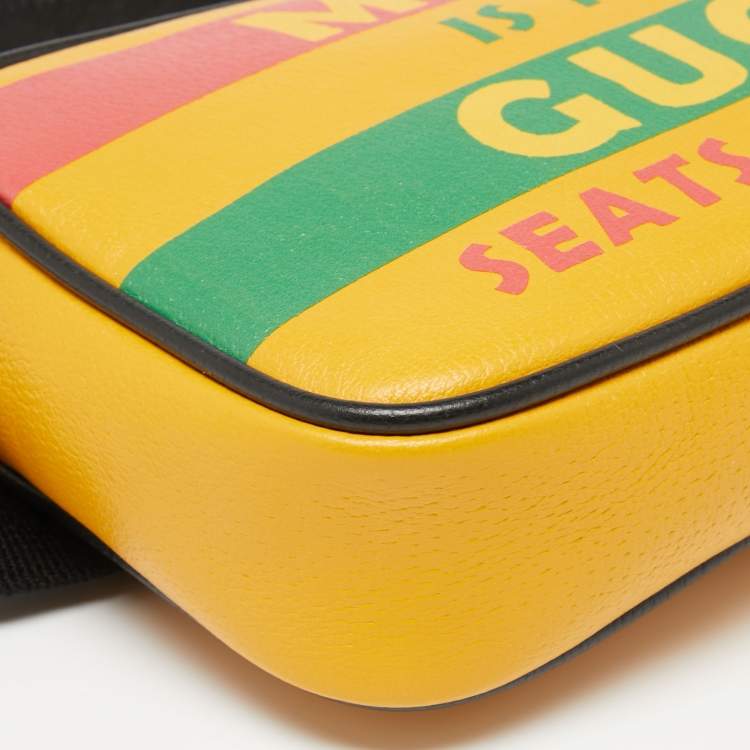 Pre Owned Gucci Multicolor Leather 100 Belt Bag