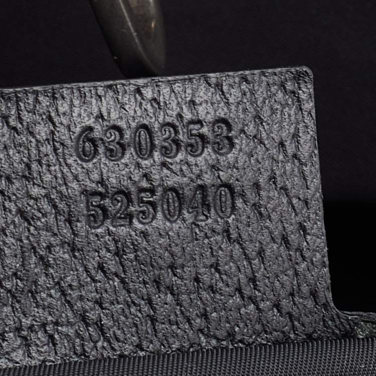 Pre Owned Gucci Black GG Nylon And Leather GG Off the Grid Tote