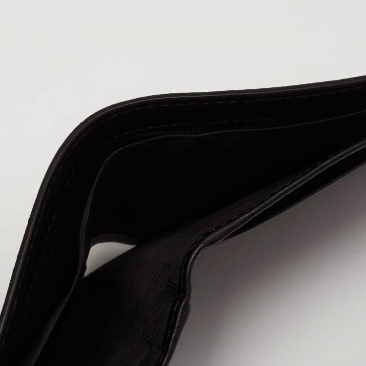 مملوكة مسبقًا Gucci Black/Grey GG Supreme Canvas Tiger Print Bifold Wallet