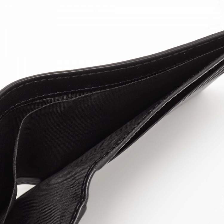 مملوكة مسبقًا Gucci Black/Grey GG Supreme Canvas Tiger Print Bifold Wallet
