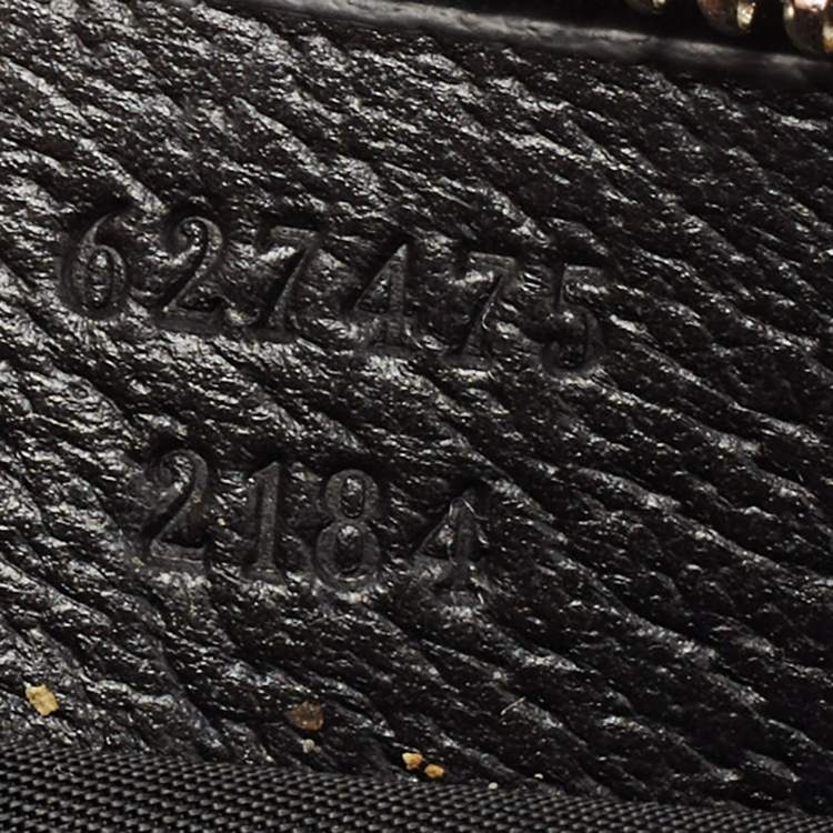 Pre Owned Gucci Black GG Nylon and Leather Off the Grid Wash Bag