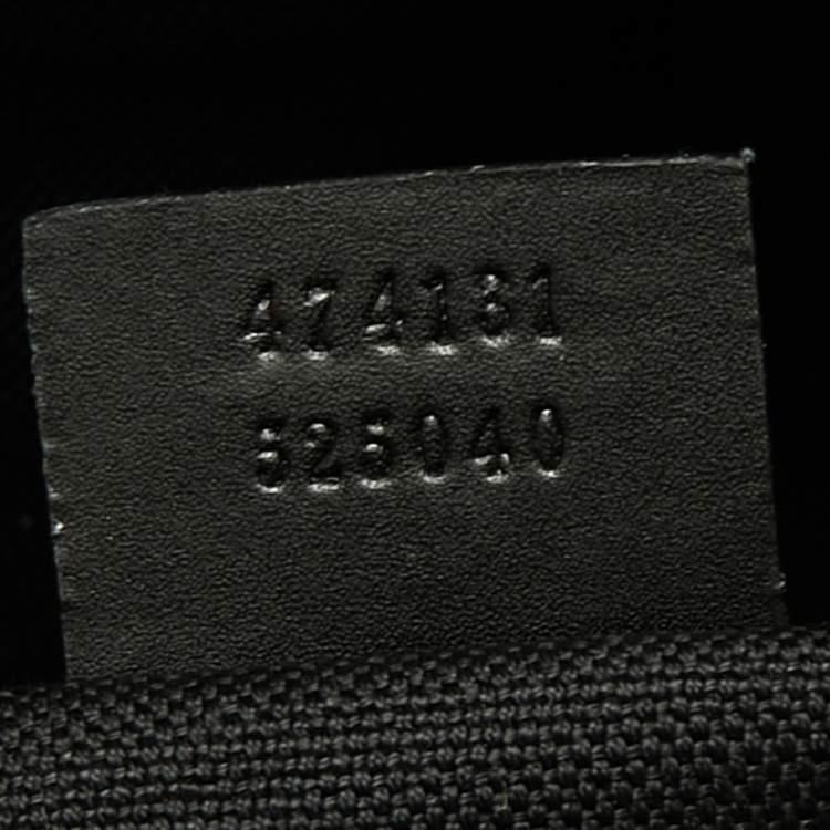 Pre Owned Gucci Black GG Supreme Canvas And Leather Large Carry On Duffel Bag