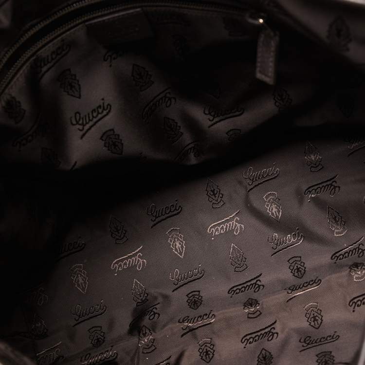 مملوكة مسبقًا Gucci Dark Brown Guccissima Leather Messenger Bag