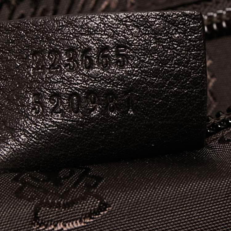 مملوكة مسبقًا Gucci Dark Brown Guccissima Leather Messenger Bag