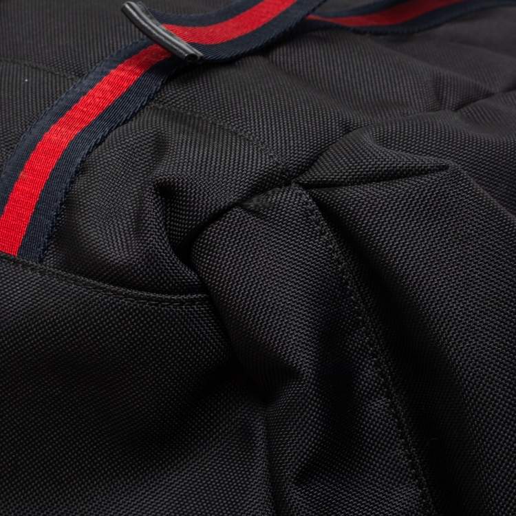 Pre Owned Gucci Black Nylon Techpack Backpack