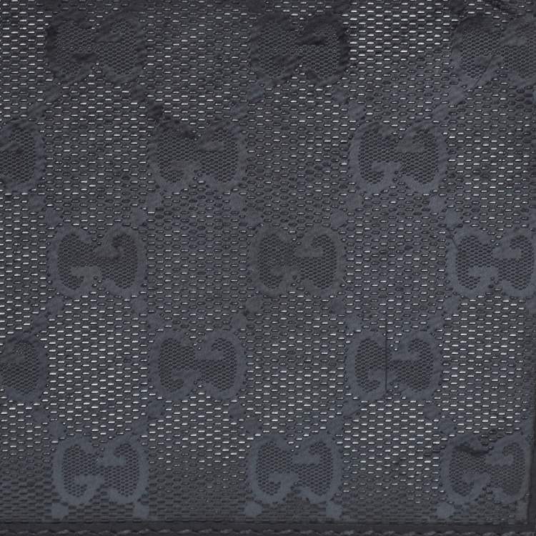 Pre Owned Gucci Grey GG Emprime Canvas Bifold Compact Wallet