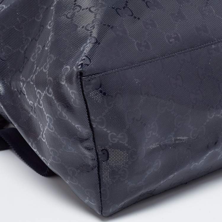 مملوكة مسبقًا Gucci Blue Guccissima Leather Backpack