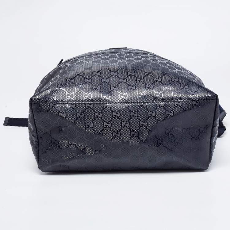 مملوكة مسبقًا Gucci Blue Guccissima Leather Backpack