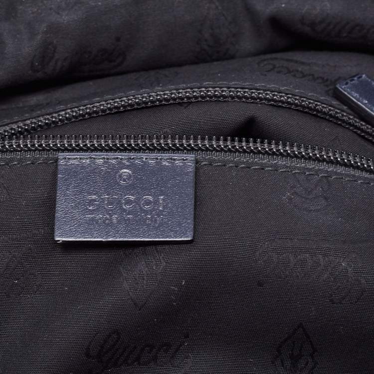 مملوكة مسبقًا Gucci Blue Guccissima Leather Backpack