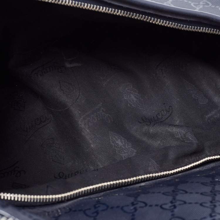 مملوكة مسبقًا Gucci Blue Guccissima Leather Backpack