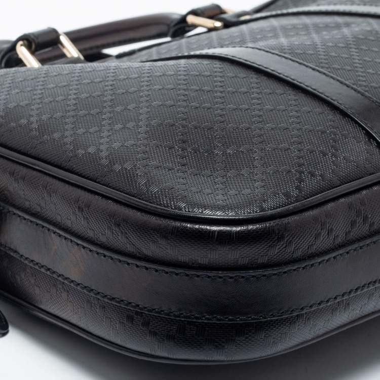 مملوكة مسبقًا Gucci Black Bright Diamante Leather Briefcase