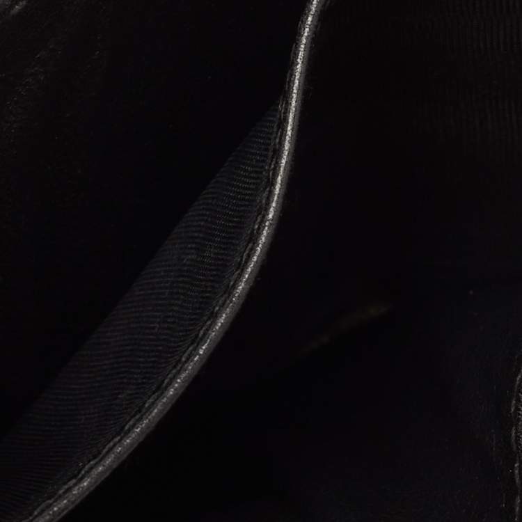 مملوكة مسبقًا Gucci Black GG Canvas and Leather Bifold Wallet