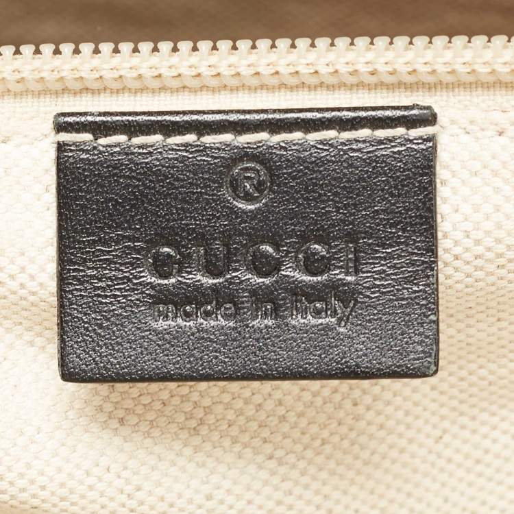 Pre Owned Gucci Beige/Ebony Diamante Supreme Canvas Brief Laptop Bag