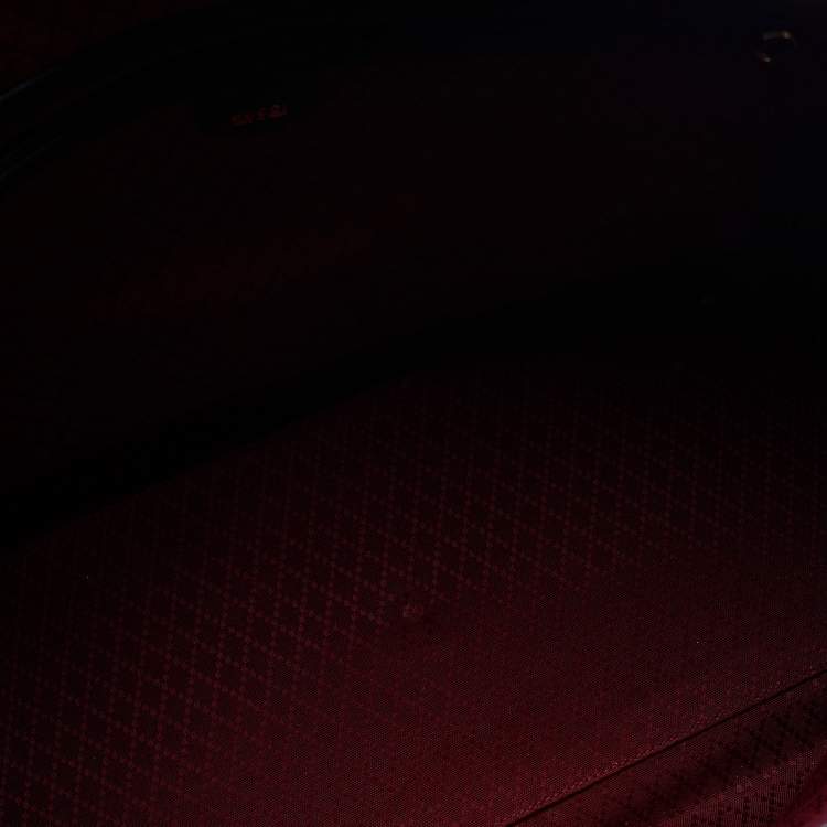 Pre Owned Gucci Black Canvas and Leather Vintage Travel Duffle Bag