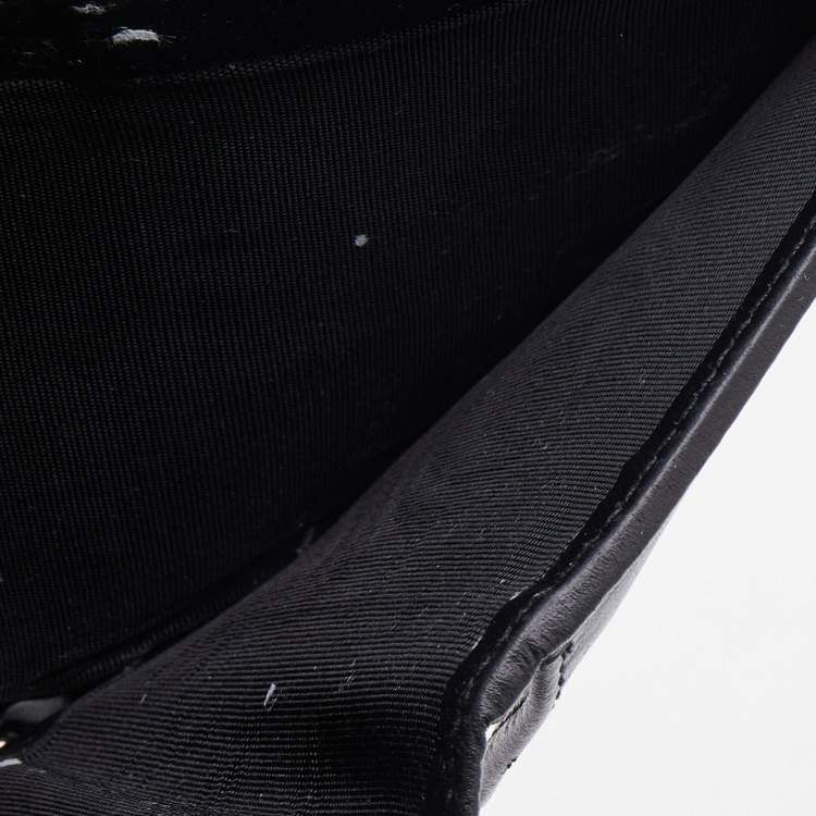 مملوكة مسبقًا Gucci Black Guccissima Leather Bifold Wallet