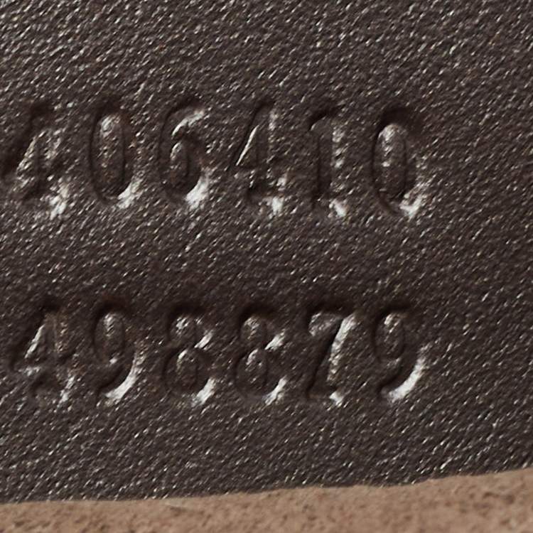Pre Owned Gucci Dark Brown/Beige GG Supreme Canvas and Leather Messenger Bag
