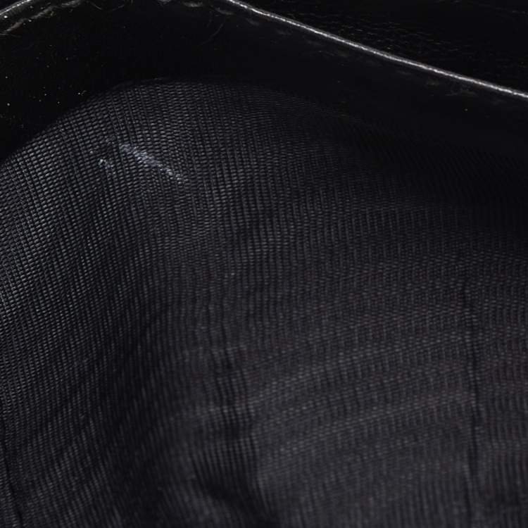 Pre Owned Gucci Black GG Canvas and Leather Bifold Wallet