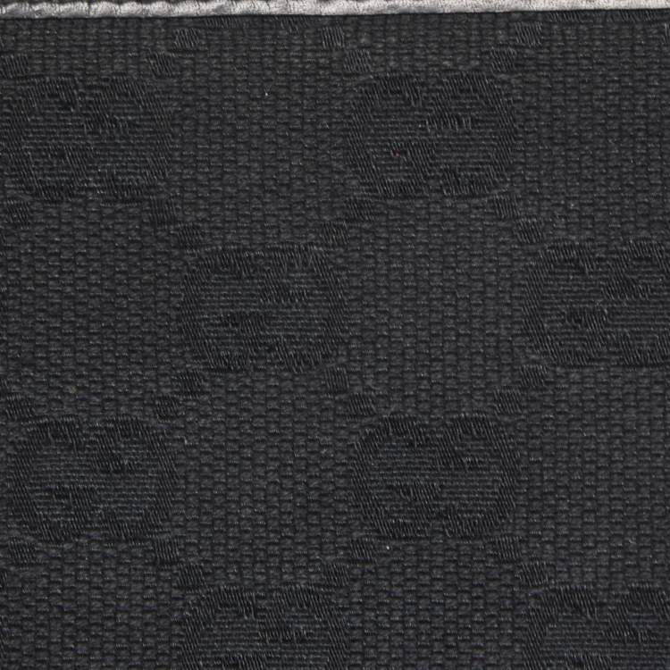 Pre Owned Gucci Black GG Canvas and Leather Bifold Wallet