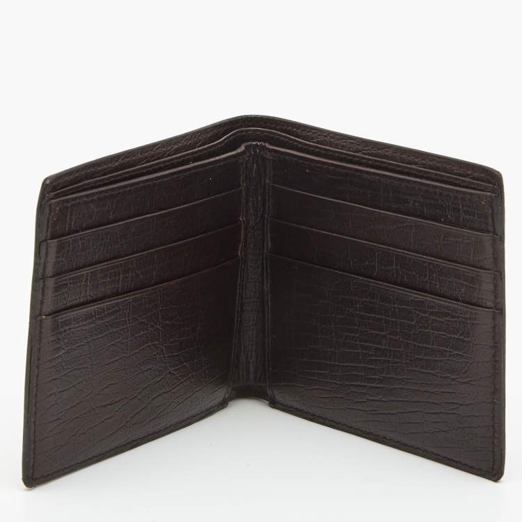 Pre Owned Gucci Beige GG Supreme Canvas Bi Fold Wallet