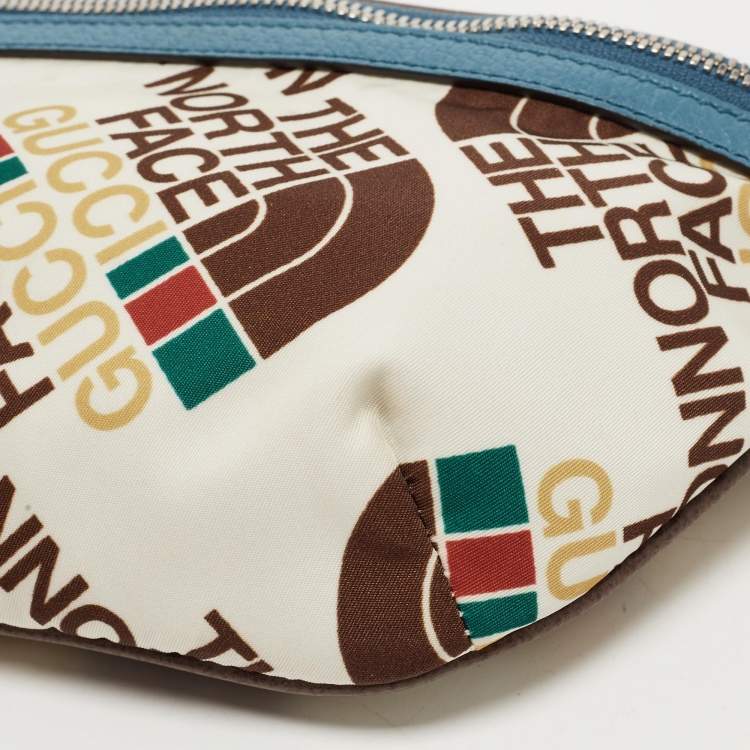 Pre Owned Gucci x The North Face Multicolor Print Nylon Belt Bag