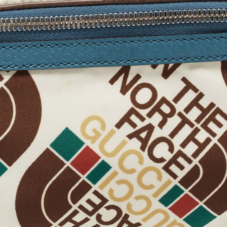 Pre Owned Gucci x The North Face Multicolor Print Nylon Belt Bag