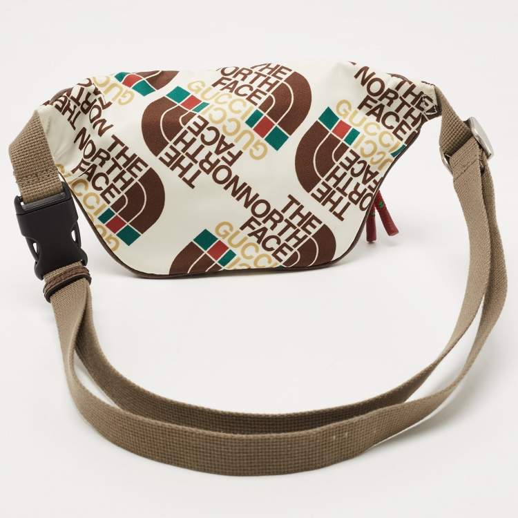 Pre Owned Gucci x The North Face Multicolor Print Nylon Belt Bag