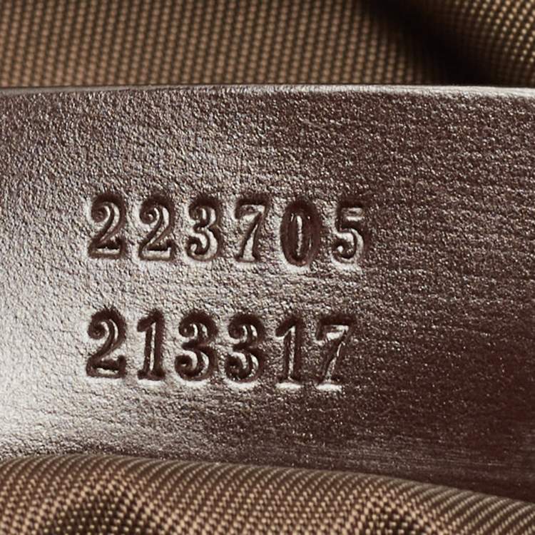 Pre Owned Gucci Beige/Brown GG Supreme Canvas Interlocking G Backpack