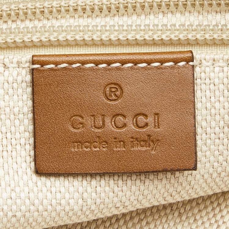 مملوكة مسبقًا Gucci Beige/Brown GG Canvas and Leather Messenger Bag