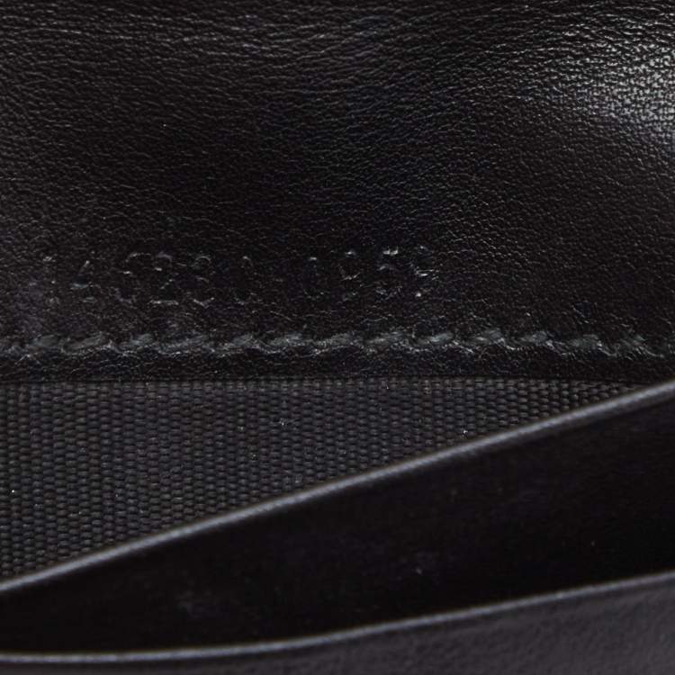 مملوكة مسبقًا Gucci Black Guccissima Leather Bifold Wallet