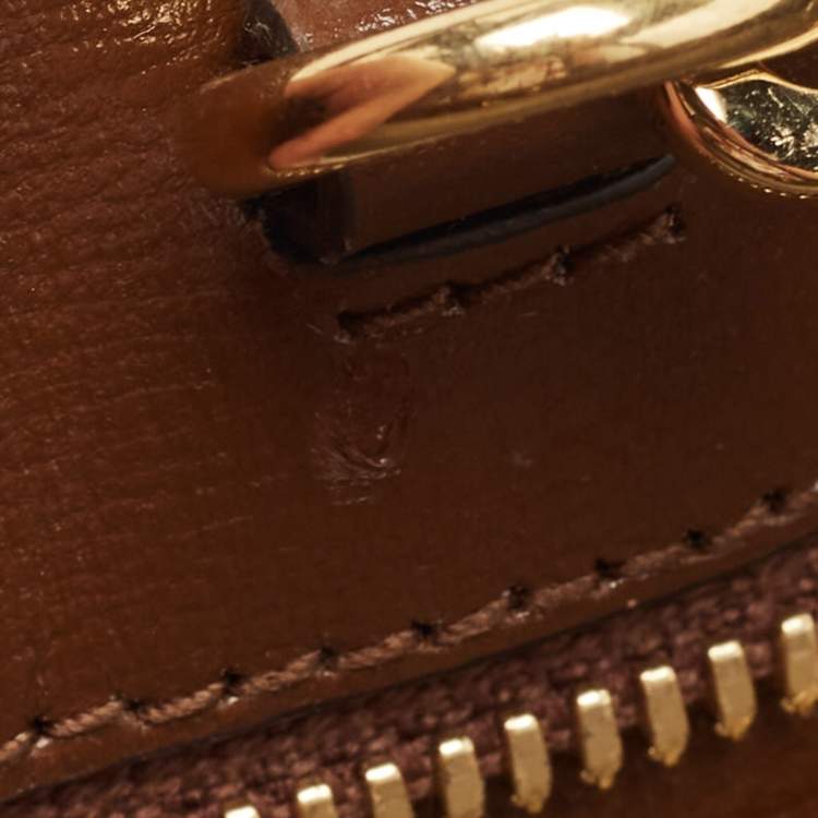 Pre Owned Gucci Brown/Beige GG Supreme Canvas and Leather Small GG Tote