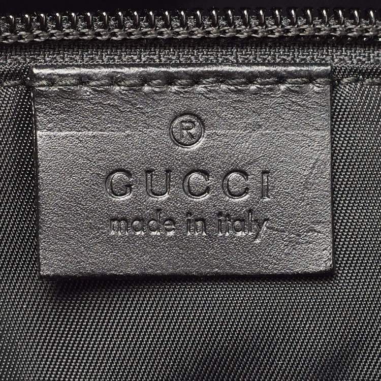 Pre Owned Gucci Dark Grey GG Supreme Canvas Messenger Bag