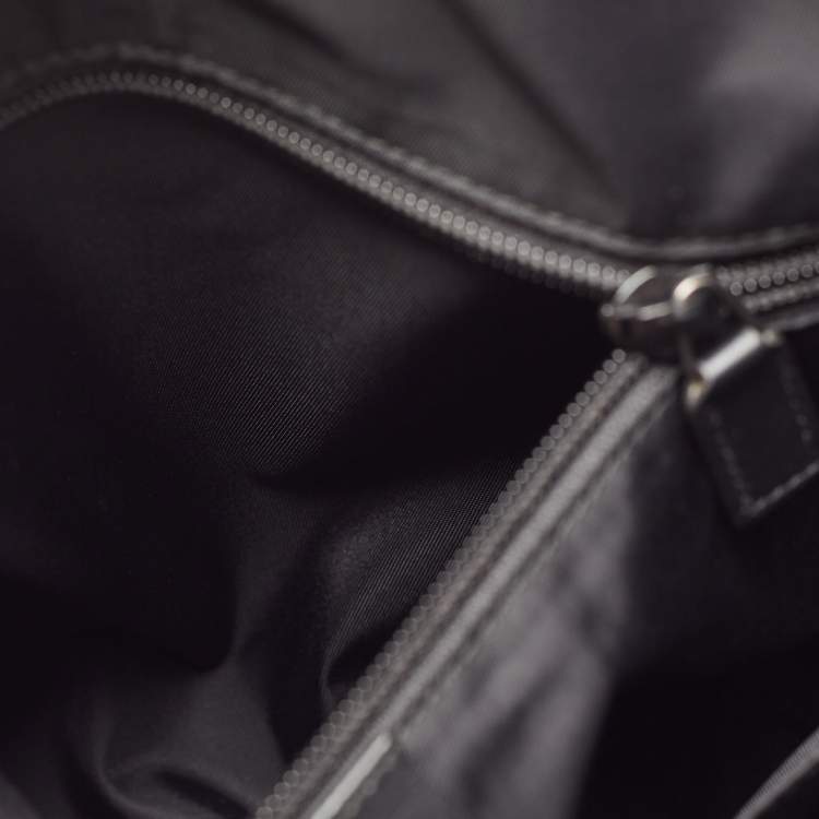 Pre Owned Gucci Dark Grey GG Supreme Canvas Messenger Bag