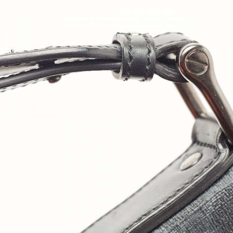 Pre Owned Gucci Dark Grey GG Supreme Canvas Messenger Bag
