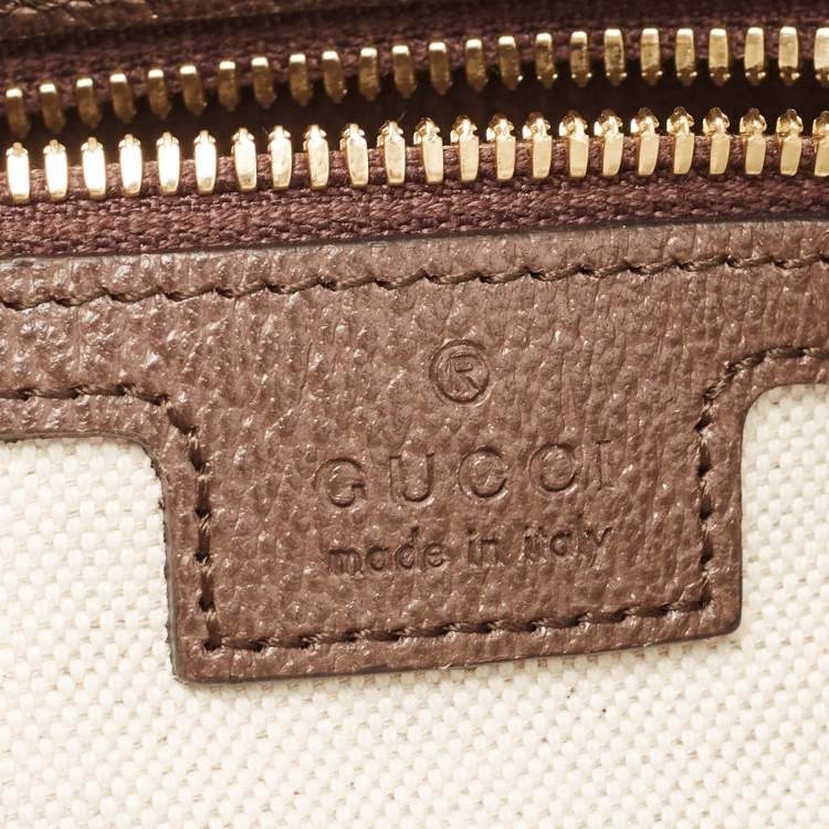 مملوكة مسبقًا Gucci Ebony/Light Brown Jumbo GG Canvas Messenger Bag